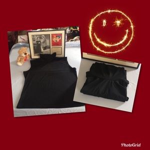 Black Sleeveless tunic top